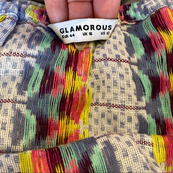 Glamorous Mexican Inspired Pompom Fringe Off Shoulder Top - Picture 6 of 13